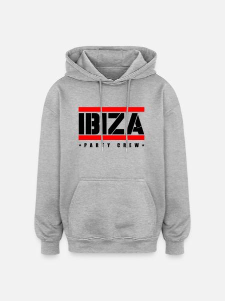 Ibiza Party Crew - Oversized Unisex Hoodie - heather grey