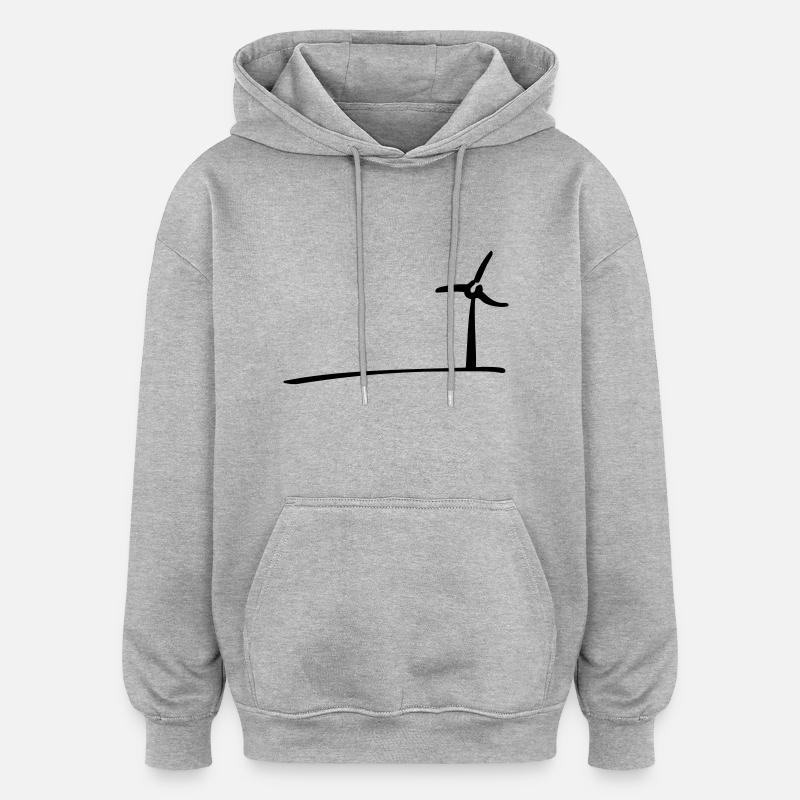 Windmill - Oversized Unisex Hoodie - Grau meliert