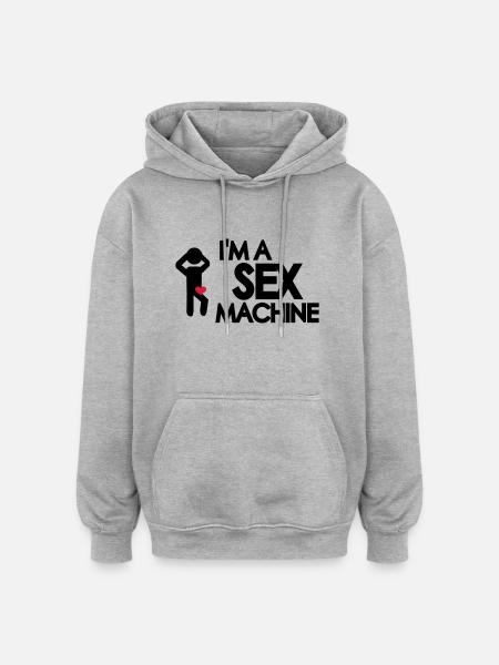 Sex - Oversized Unisex Hoodie - Grau meliert