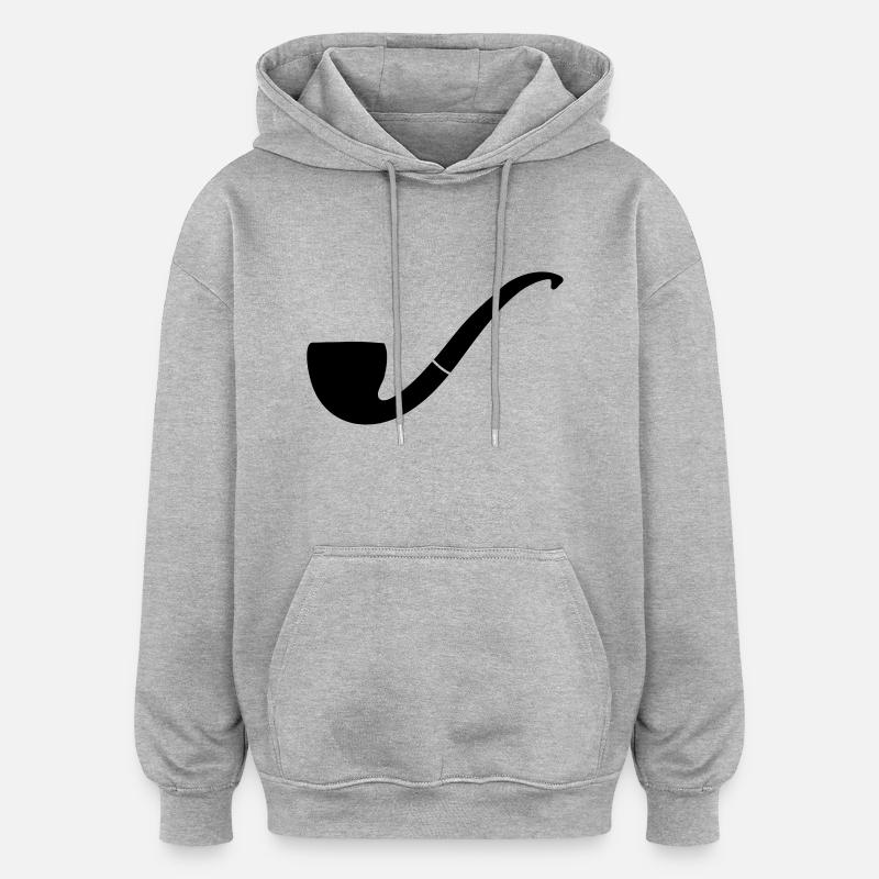 pipe - Oversized Unisex Hoodie - Grau meliert