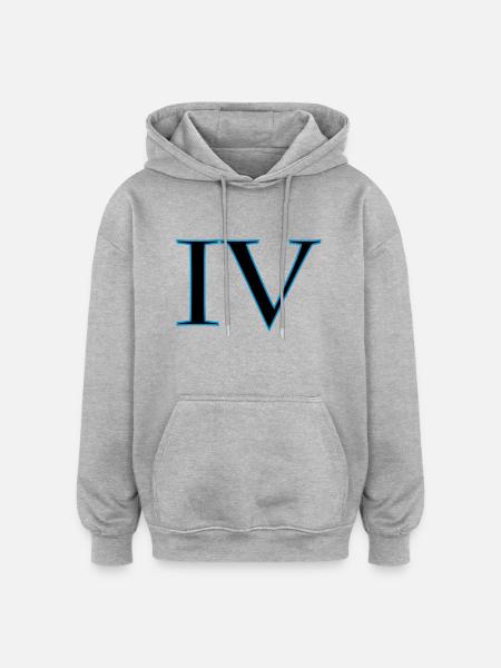 roman4 - Oversized Unisex Hoodie - heather grey