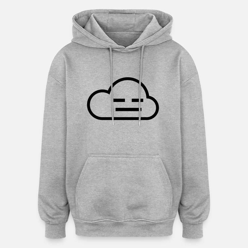 Cloud - Oversized Unisex Hoodie - Grau meliert
