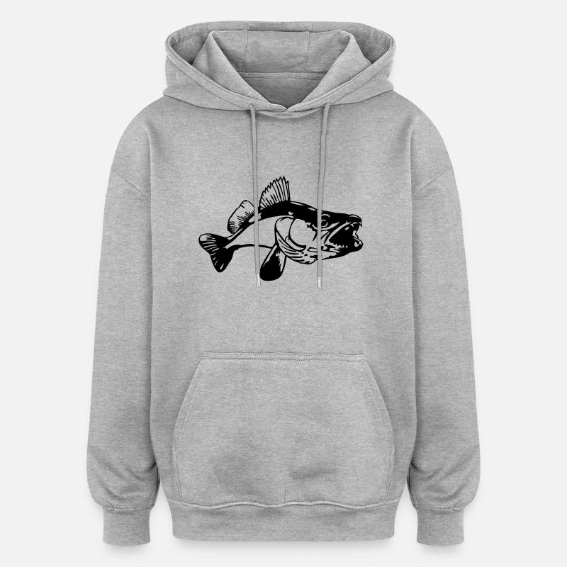 Zander Maul - Oversized Unisex Hoodie - Grau meliert