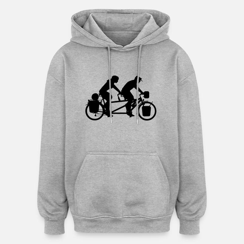 Tandem Paar - Oversized Unisex Hoodie - heather grey