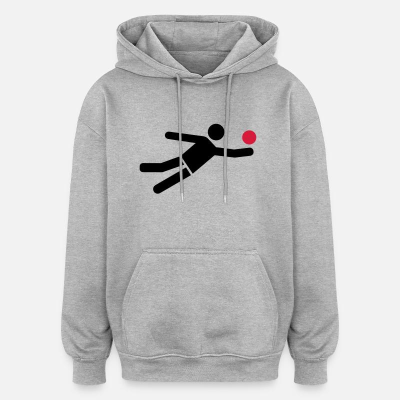 Volleyball - Oversized Unisex Hoodie - heather grey