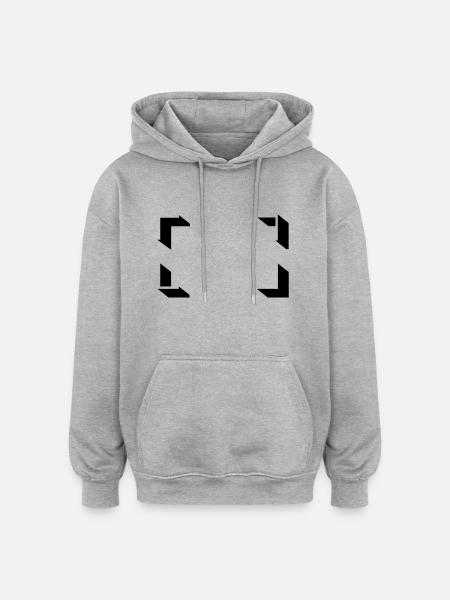 Frame - Oversized Unisex Hoodie - heather grey