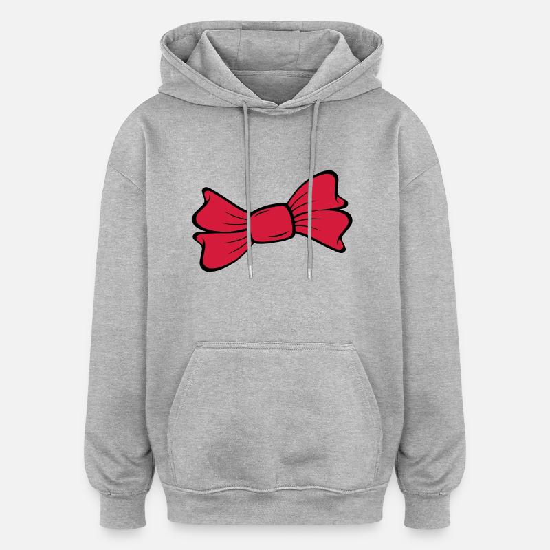 Boucle - Sweat à capuche oversize unisexe - gris chiné