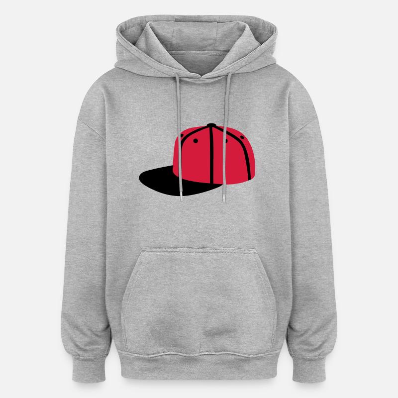 Basecap - Sweat à capuche oversize unisexe - gris chiné