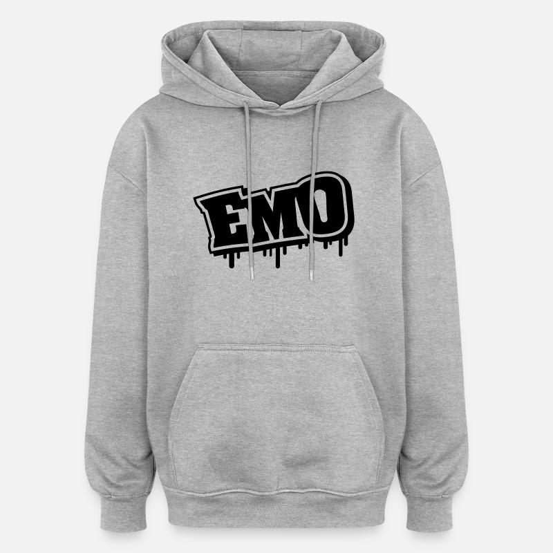 emo_graffiti_se1 - Oversized Unisex Hoodie - heather grey