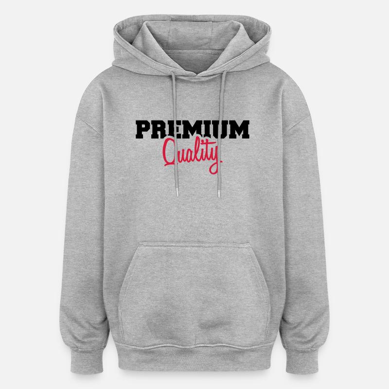 Cool Premium Quality Design - Sweat à capuche oversize unisexe - gris chiné