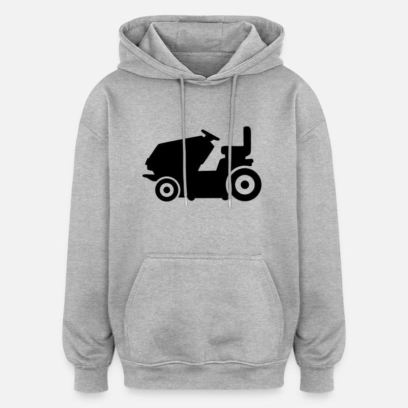 Tondeuse - Sweat à capuche oversize unisexe - gris chiné