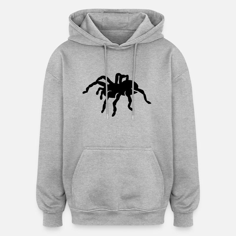Spinne - Oversized Unisex Hoodie - Grau meliert