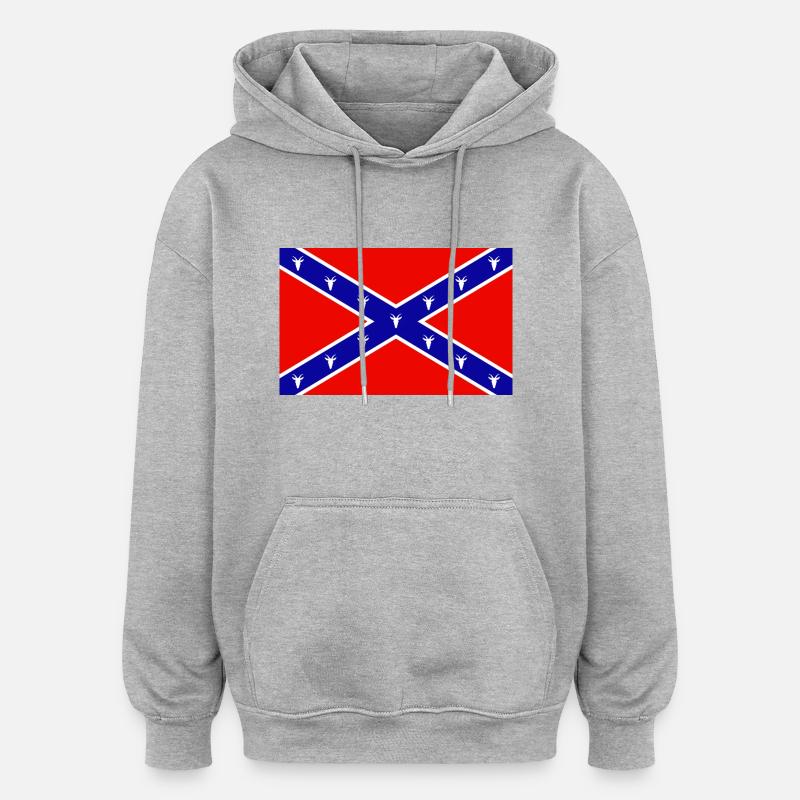 Dixie Goat - Sweat à capuche oversize unisexe - gris chiné