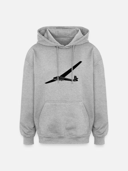 Ka8 - Oversized Unisex Hoodie - Grau meliert