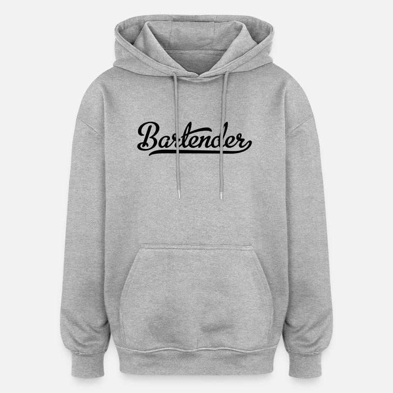Bartender - Oversized Unisex Hoodie - heather grey