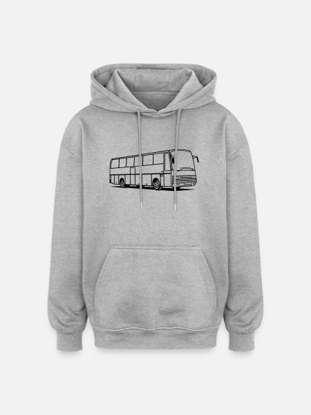 S 215 HD - Oversized Unisex Hoodie - Grau meliert