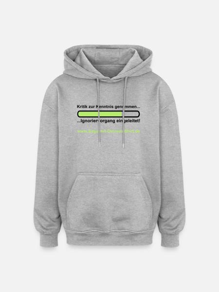 Ignoriervorgang - Promotion - Oversized Unisex Hoodie - heather grey