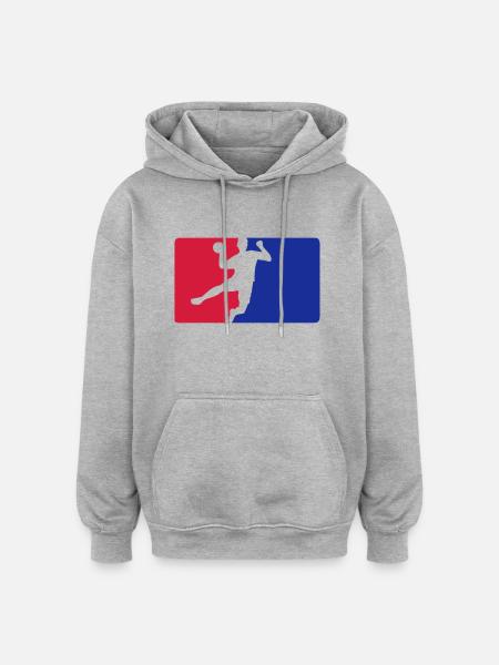 Handball - Oversized Unisex Hoodie - Grau meliert