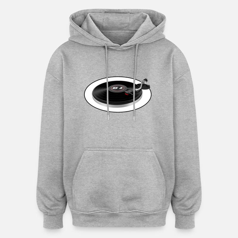 Platine DJ SCOTT - Sweat à capuche oversize unisexe - gris chiné