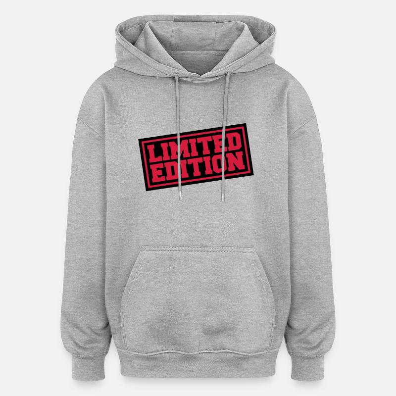 Cool Limited Edition Design - Sweat à capuche oversize unisexe - gris chiné