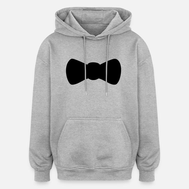 Fliege - Oversized Unisex Hoodie - Grau meliert