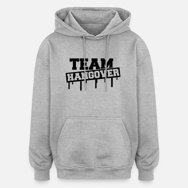 Team Hangover - Sweat à capuche oversize unisexe - gris chiné