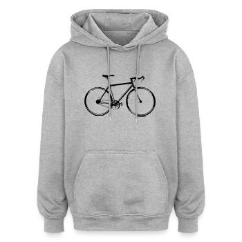 bike - Oversized Unisex Hoodie - Grau meliert - Vorne - Noah (186cm)