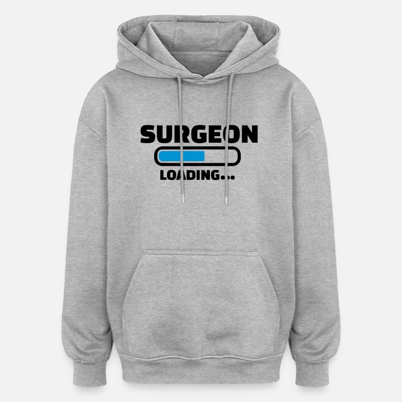 Chirurg - Oversized Unisex Hoodie - Grau meliert