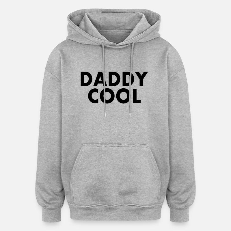 Daddy cool - Sweat à capuche oversize unisexe - gris chiné