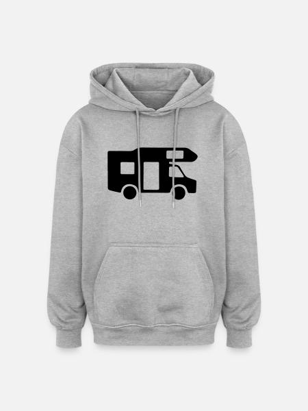 Camper - Oversized Unisex Hoodie - Grau meliert
