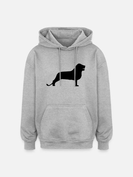 Braunschweiger Löwe - Oversized Unisex Hoodie - Grau meliert