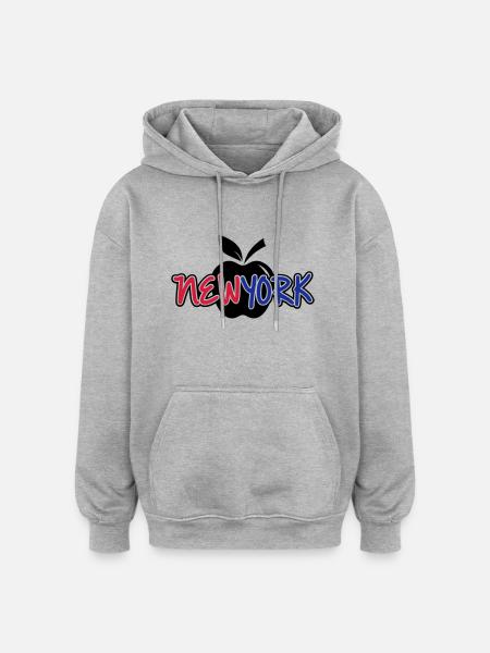 New York 1 - Oversized Unisex Hoodie - heather grey
