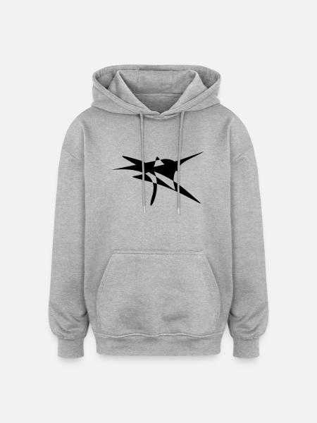 Dancing man - Oversized Unisex Hoodie - heather grey
