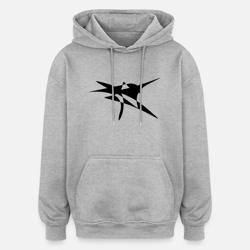 Tanzen . - Oversized Unisex Hoodie - Grau meliert