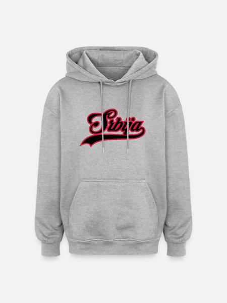 Serbia - Oversized Unisex Hoodie - heather grey