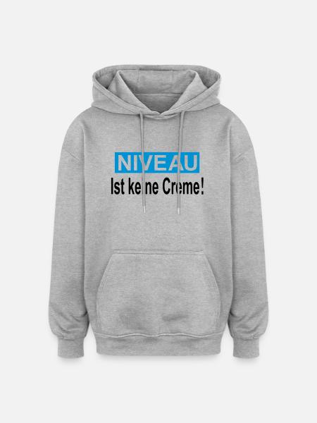 level - Oversized Unisex Hoodie - heather grey