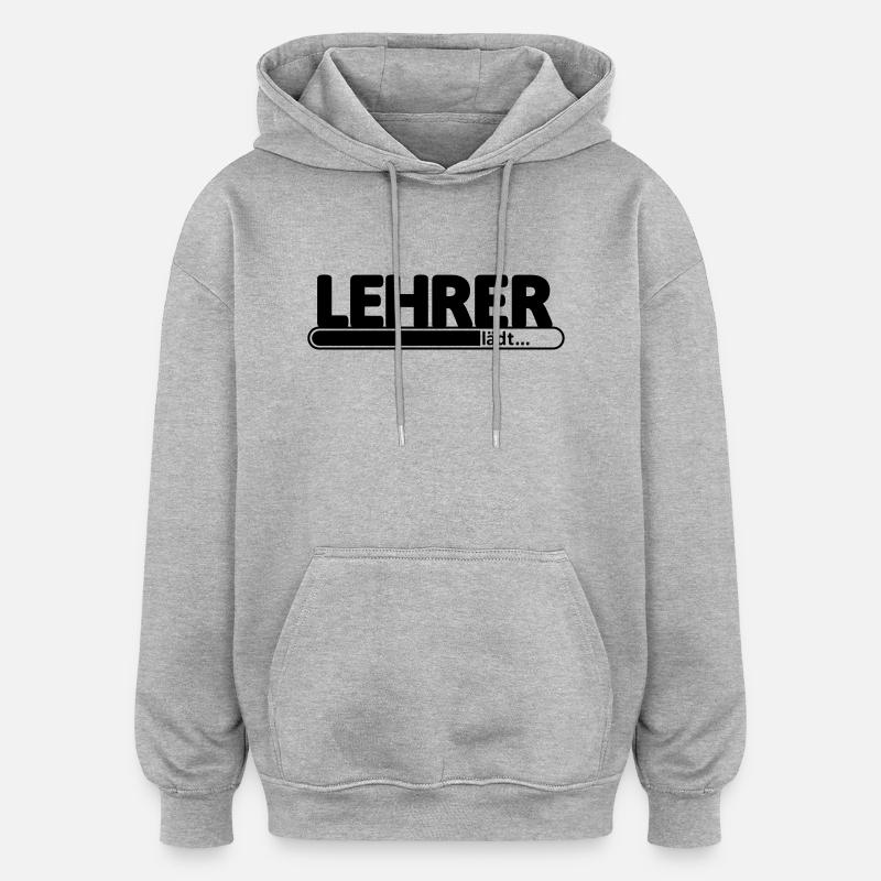 Lehrer // Lehrerin // Referendar // Referendariat - Oversized Unisex Hoodie - Grau meliert