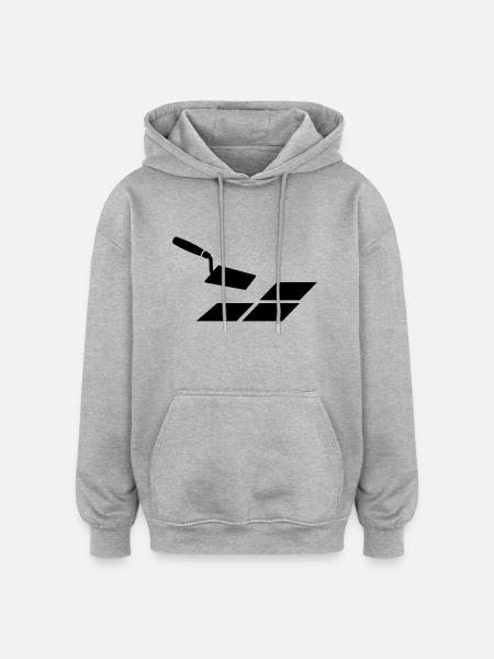 Tiler - Oversized Unisex Hoodie - heather grey