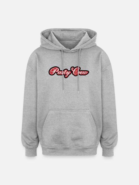 Party Crew - Oversized Unisex Hoodie - heather grey