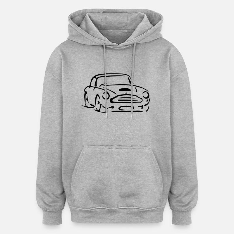Aston Martin Oldtimer - Oversized Unisex Hoodie - Grau meliert