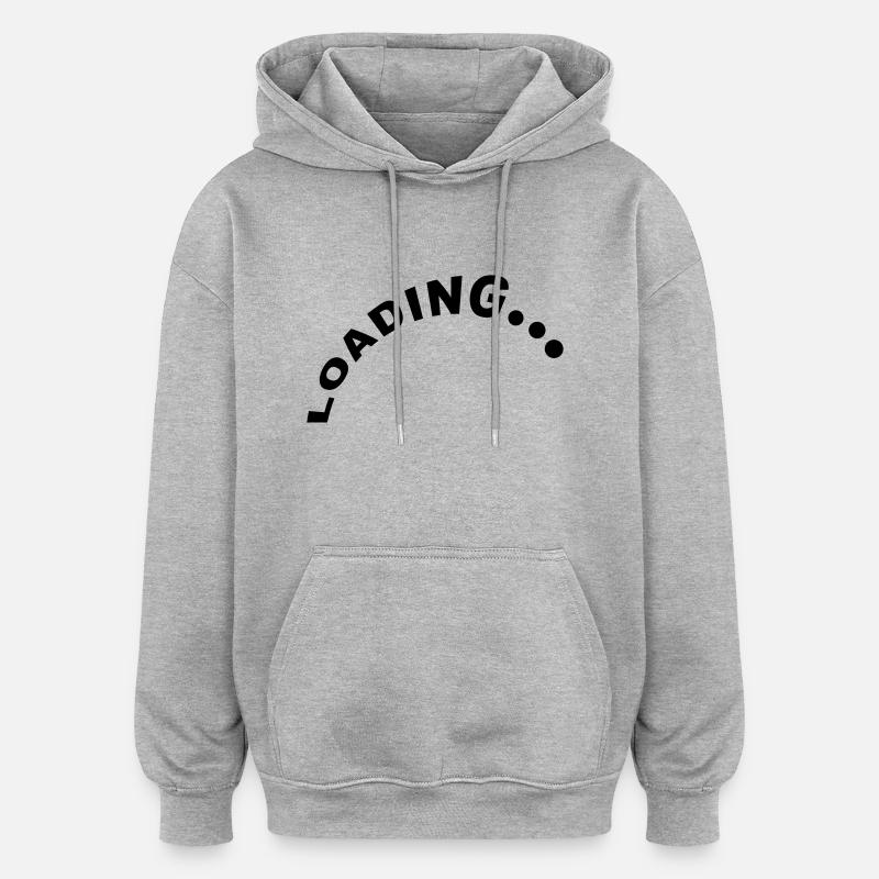 Loading Design - Oversized Unisex Hoodie - heather grey