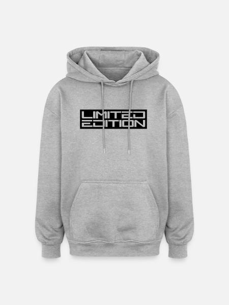 Limited Edition Logo - Oversized Unisex Hoodie - Grau meliert
