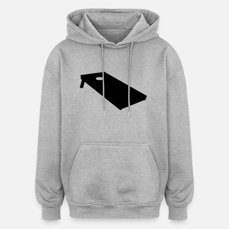 Cornhole - Sweat à capuche oversize unisexe - gris chiné