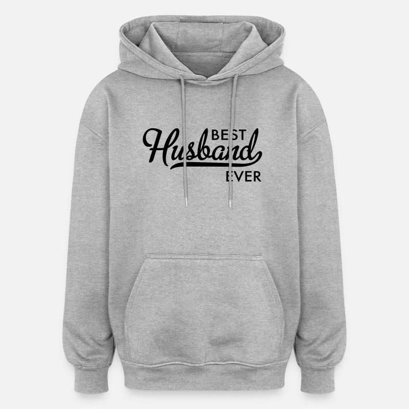 mari - Sweat à capuche oversize unisexe - gris chiné