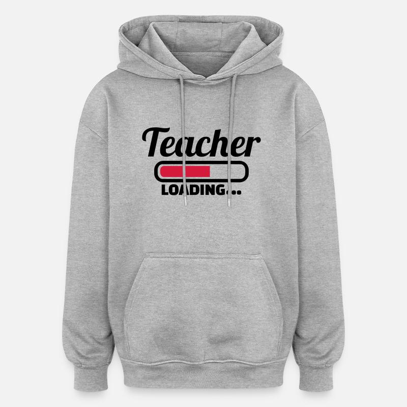 Lehrer - Oversized Unisex Hoodie - Grau meliert