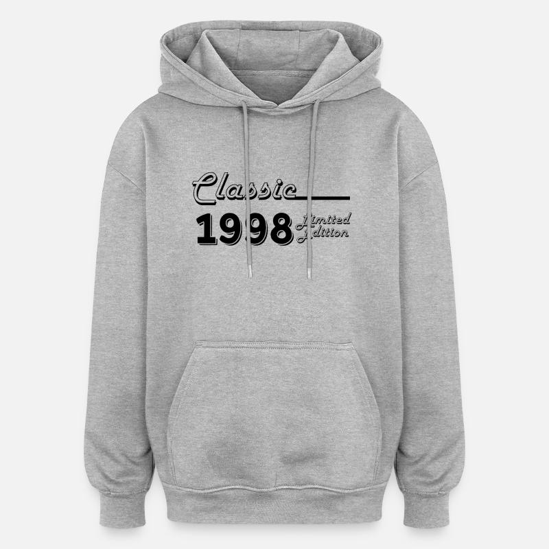 Classic 1998 édition limitée - Sweat à capuche oversize unisexe - gris chiné