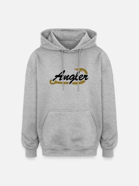 Pêcheur - Sweat à capuche oversize unisexe - gris chiné