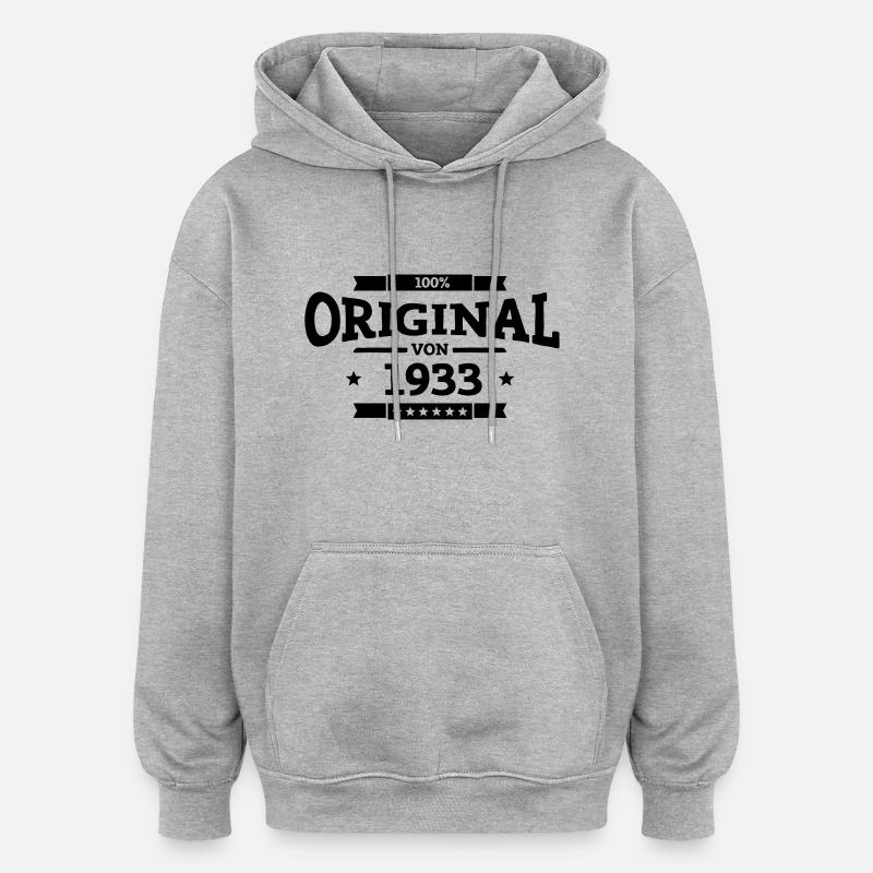 Original von 1933 - Oversized Unisex Hoodie - Grau meliert