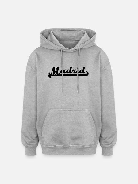 madrid - Oversized Unisex Hoodie - heather grey