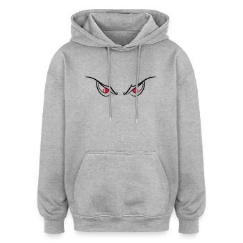 Eyes of devils evil wicked 2c - Oversized Unisex Hoodie - heather grey - Front - Noah (186cm)